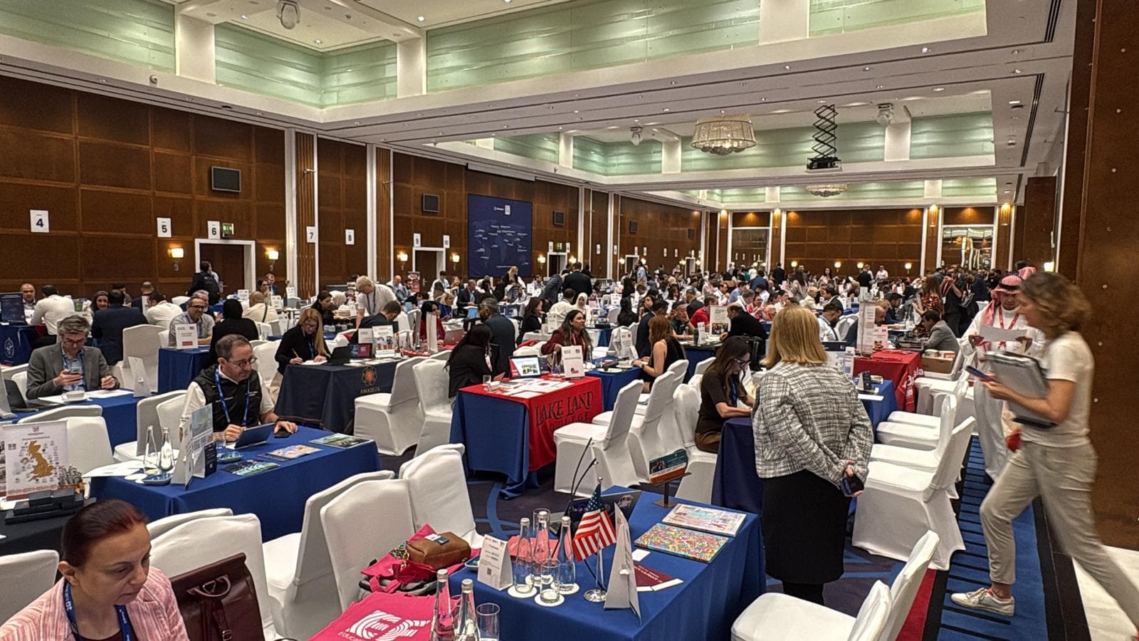 The ICEF Dubai 2026 event hall filled with education professionals and institution representatives